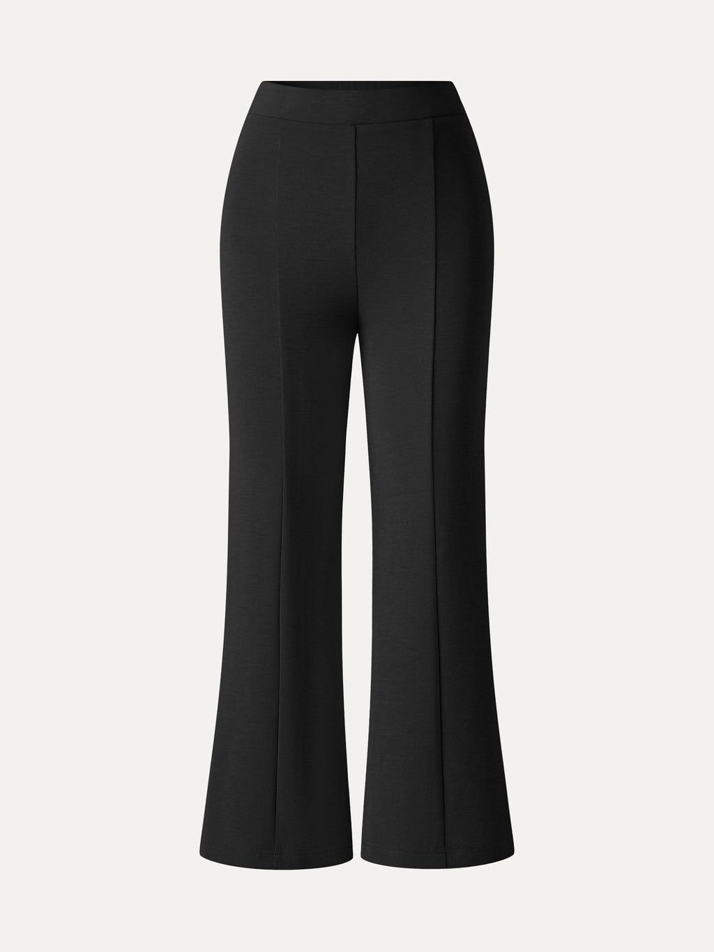 Sandwashed High Rise Cropped Flared Pants with Pockets