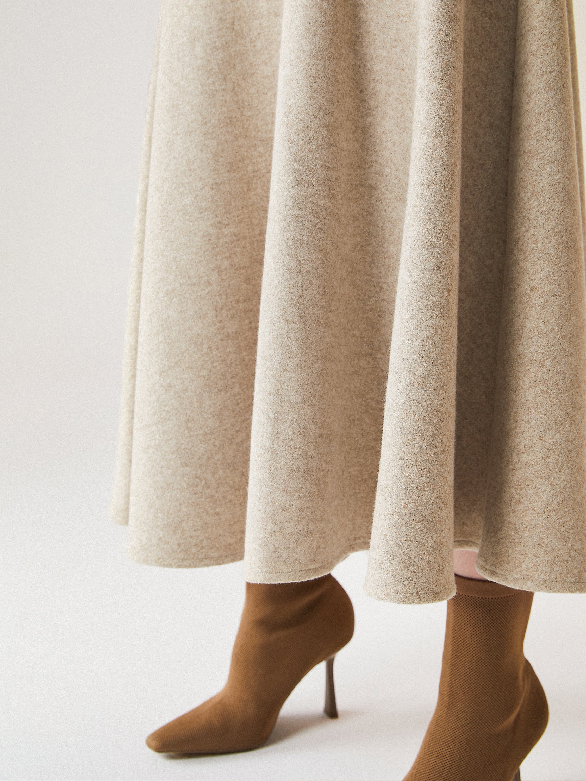 FuzzLuxe Flared Maxi Skirt