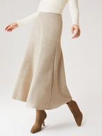FuzzLuxe Flared Maxi Skirt