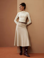 FuzzLuxe Flared Maxi Skirt
