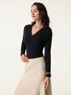 V-Neck Ruched Sides Bra Top