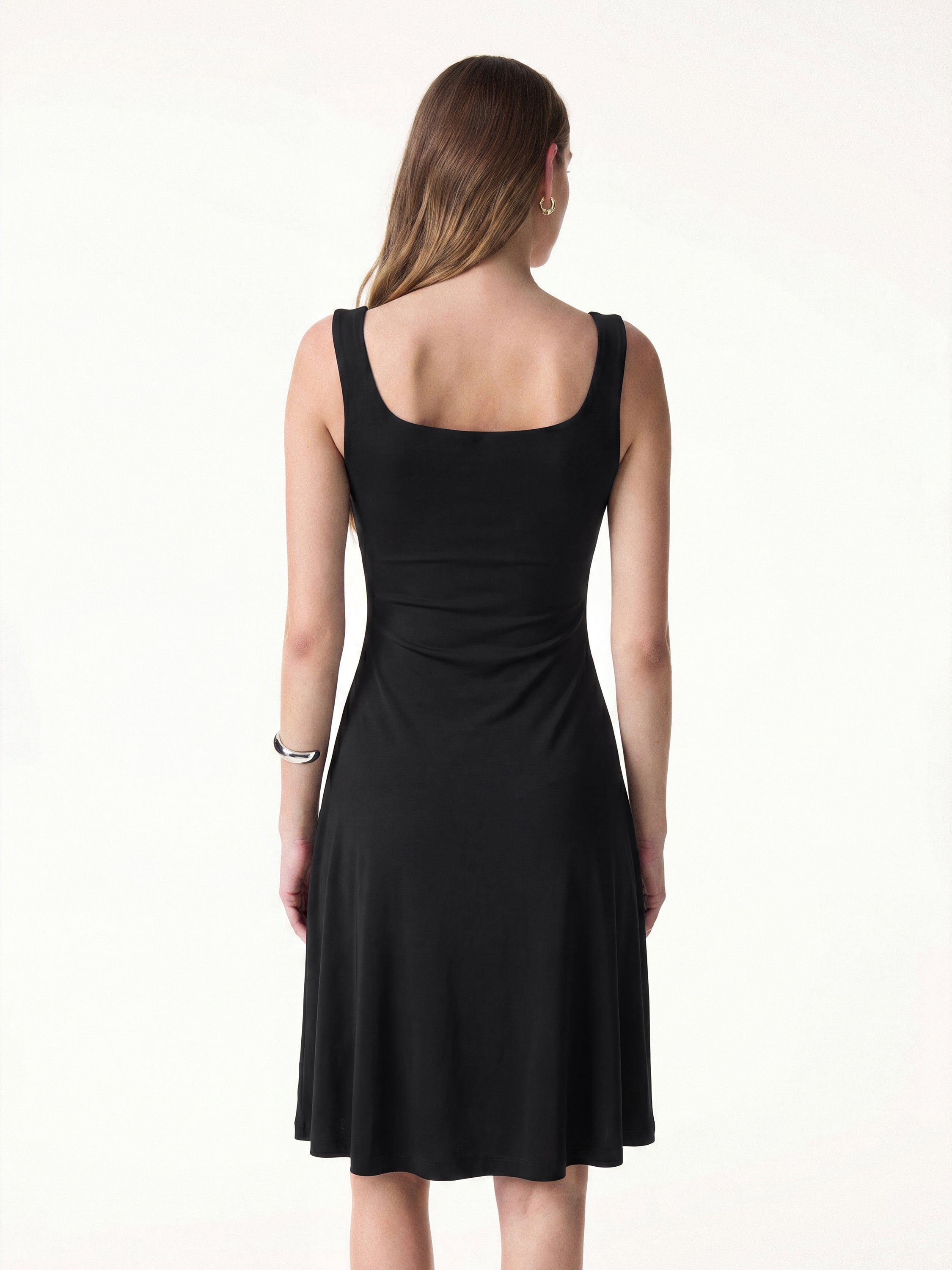 SkinKiss Cooling Square Neck Mini Bra Dress