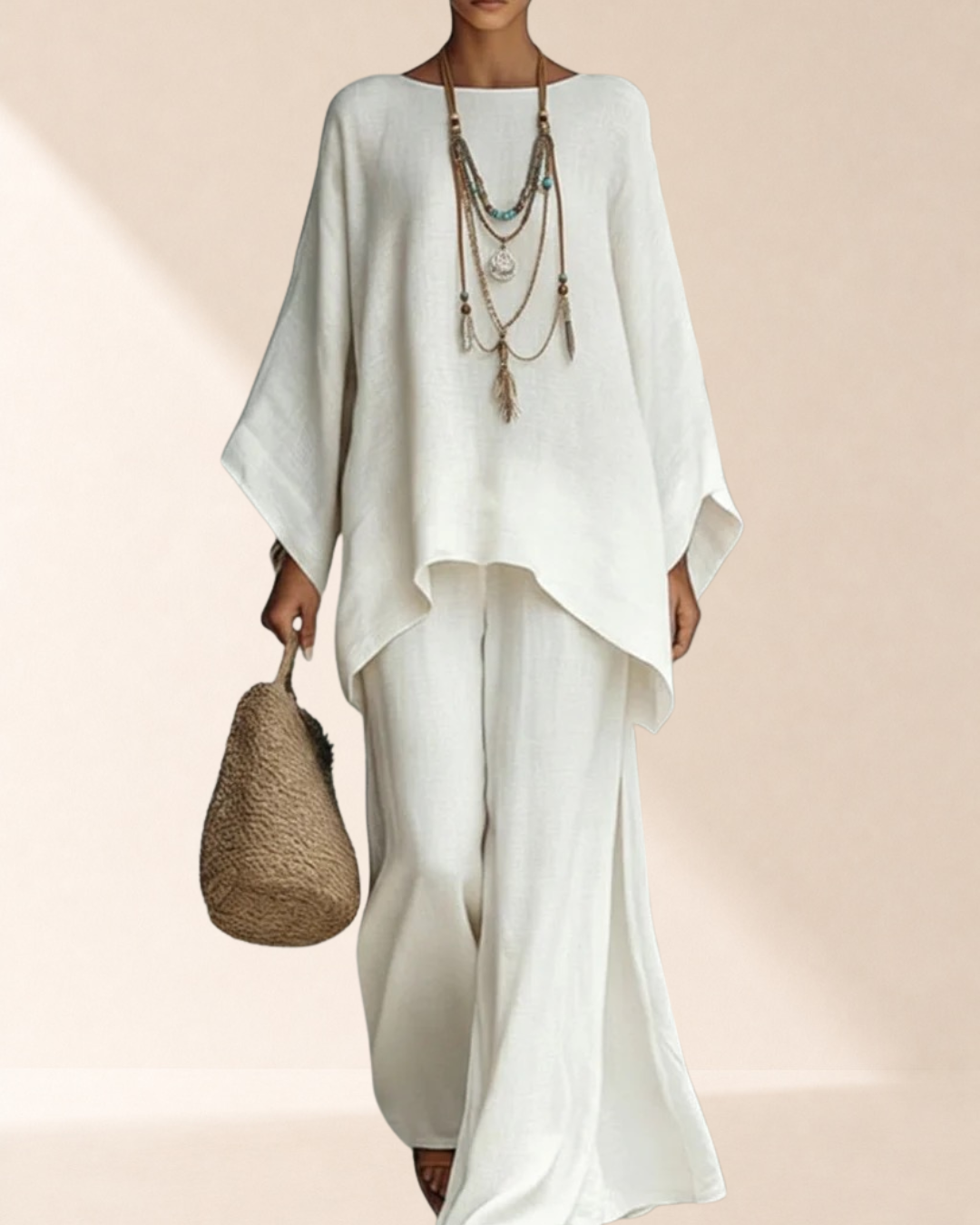 Celine™ | Elegant Linen Two-Piece Set