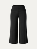 Sandwashed Modal Fold-Down Waist Flared Leg Pants