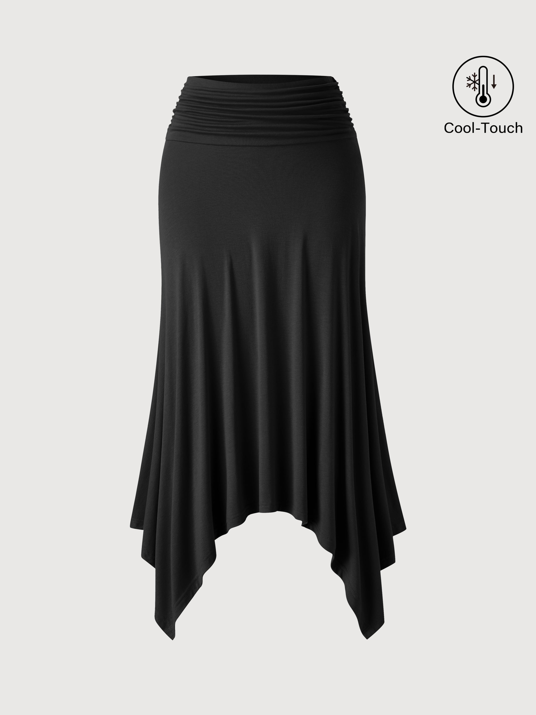 CoolTouch Handkerchief Hem Ankled Skirt
