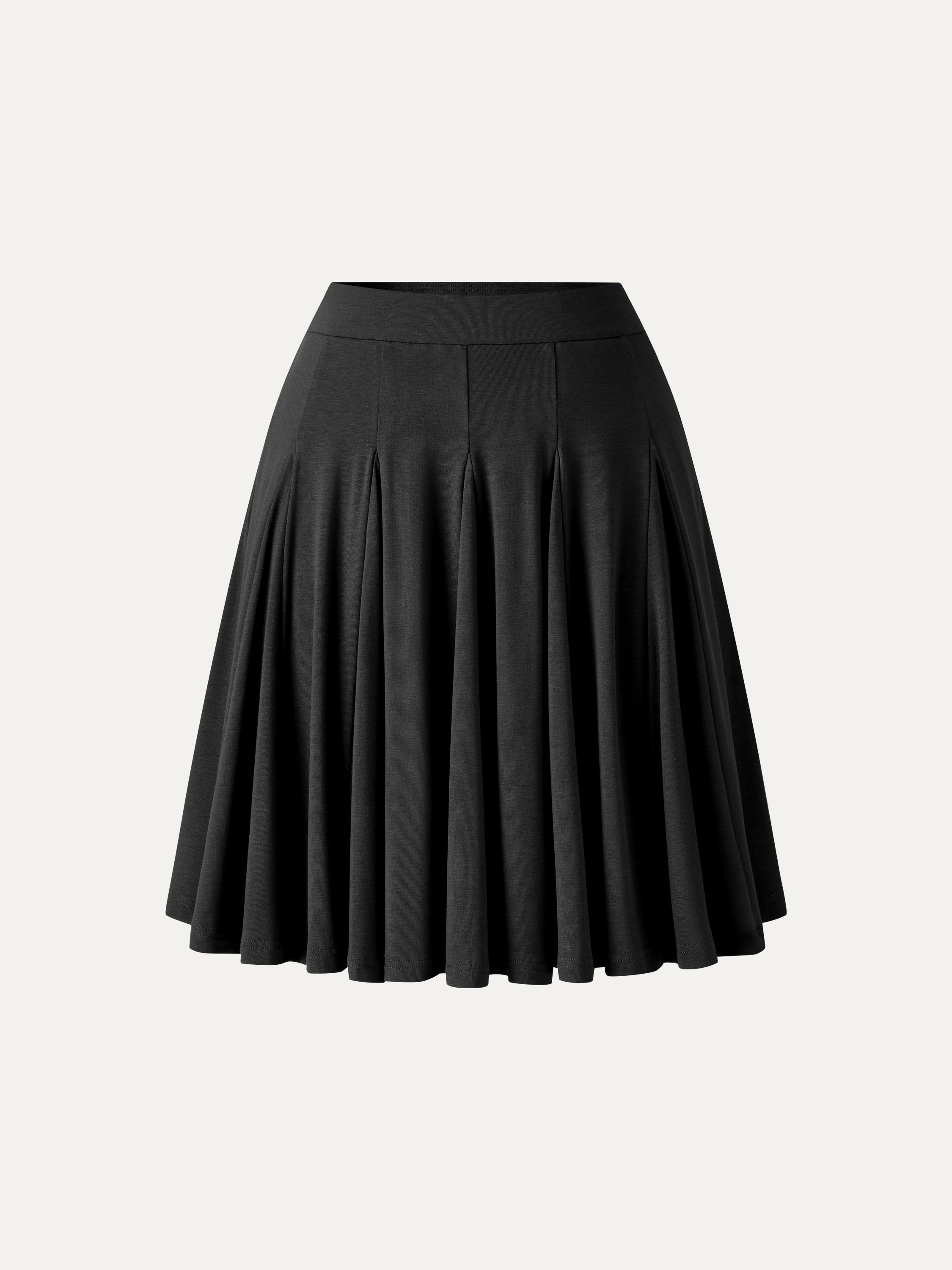 CoolTouch Godet Hem Knee-Length Flare Skirt
