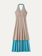 CoolTouch Halter A-Line Midi Bra Dress