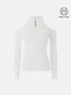 Cutout Shoulder Mandarin Collar Going-out Bra Top Limited Edition
