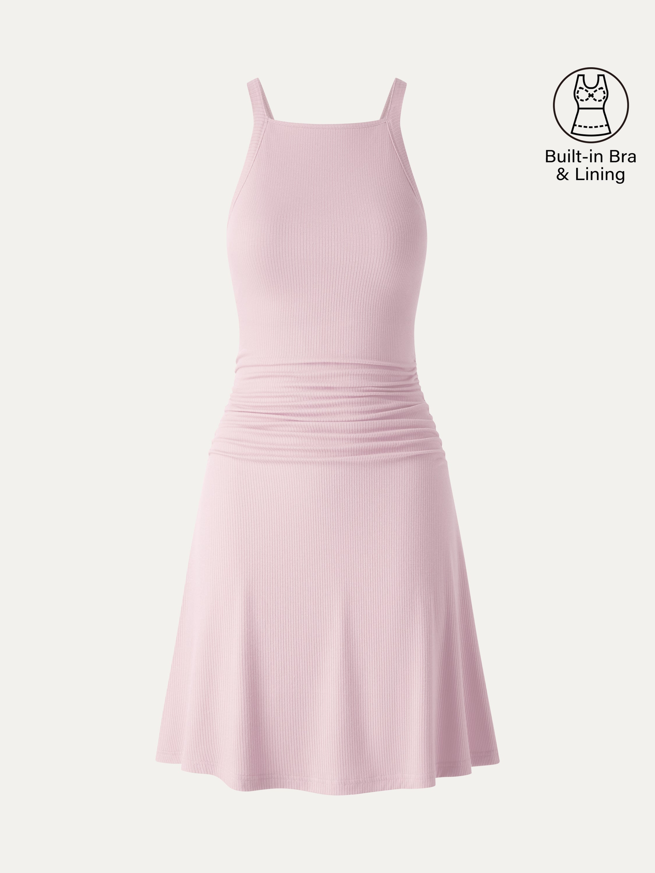 CoolTouch Square Neck Mini Bra Dress