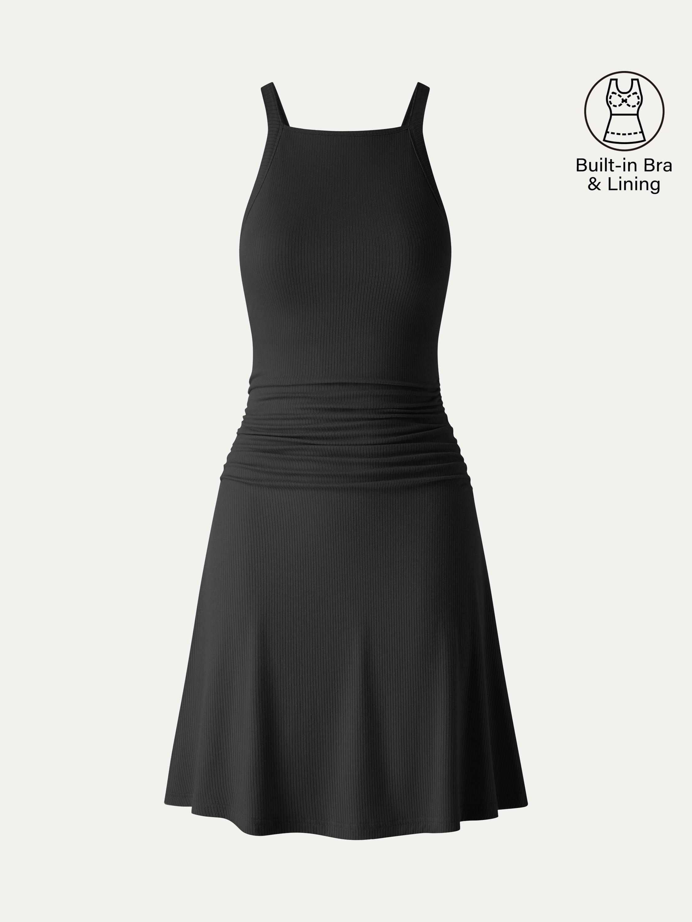 CoolTouch Square Neck Mini Bra Dress
