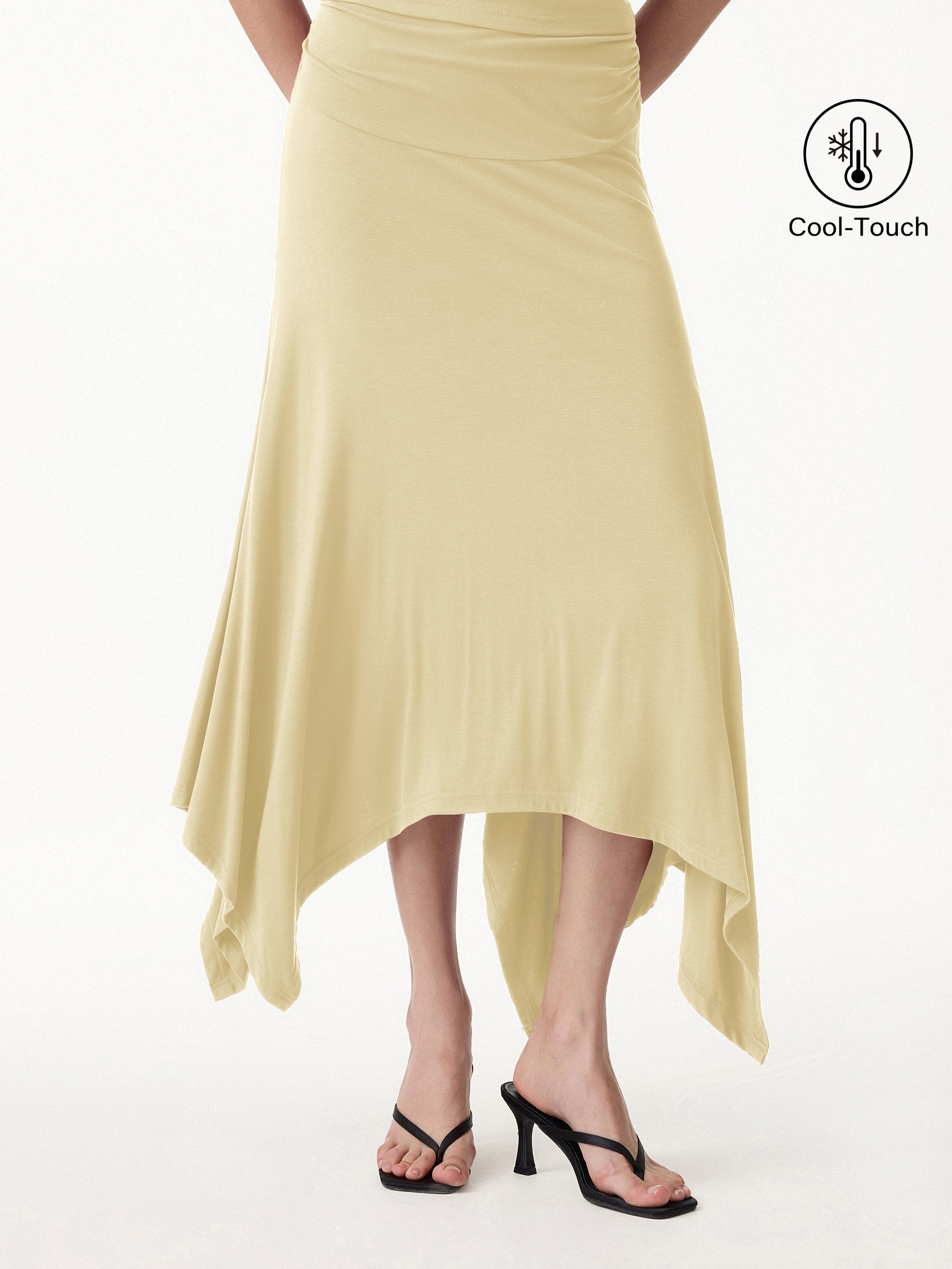 CoolTouch Handkerchief Hem Ankled Skirt