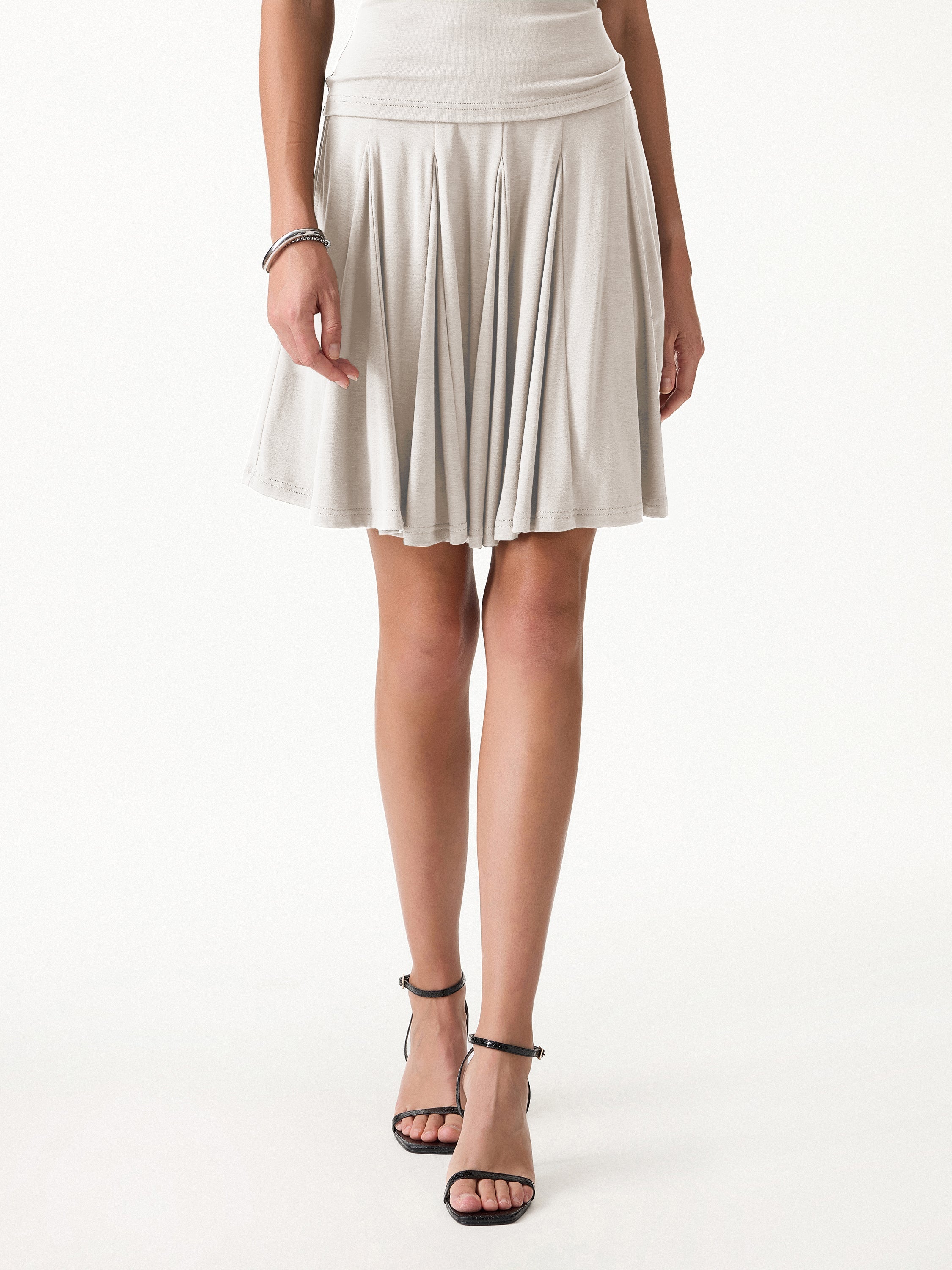 CoolTouch Godet Hem Knee-Length Flare Skirt