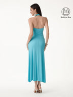 CoolTouch Halter A-Line Midi Bra Dress