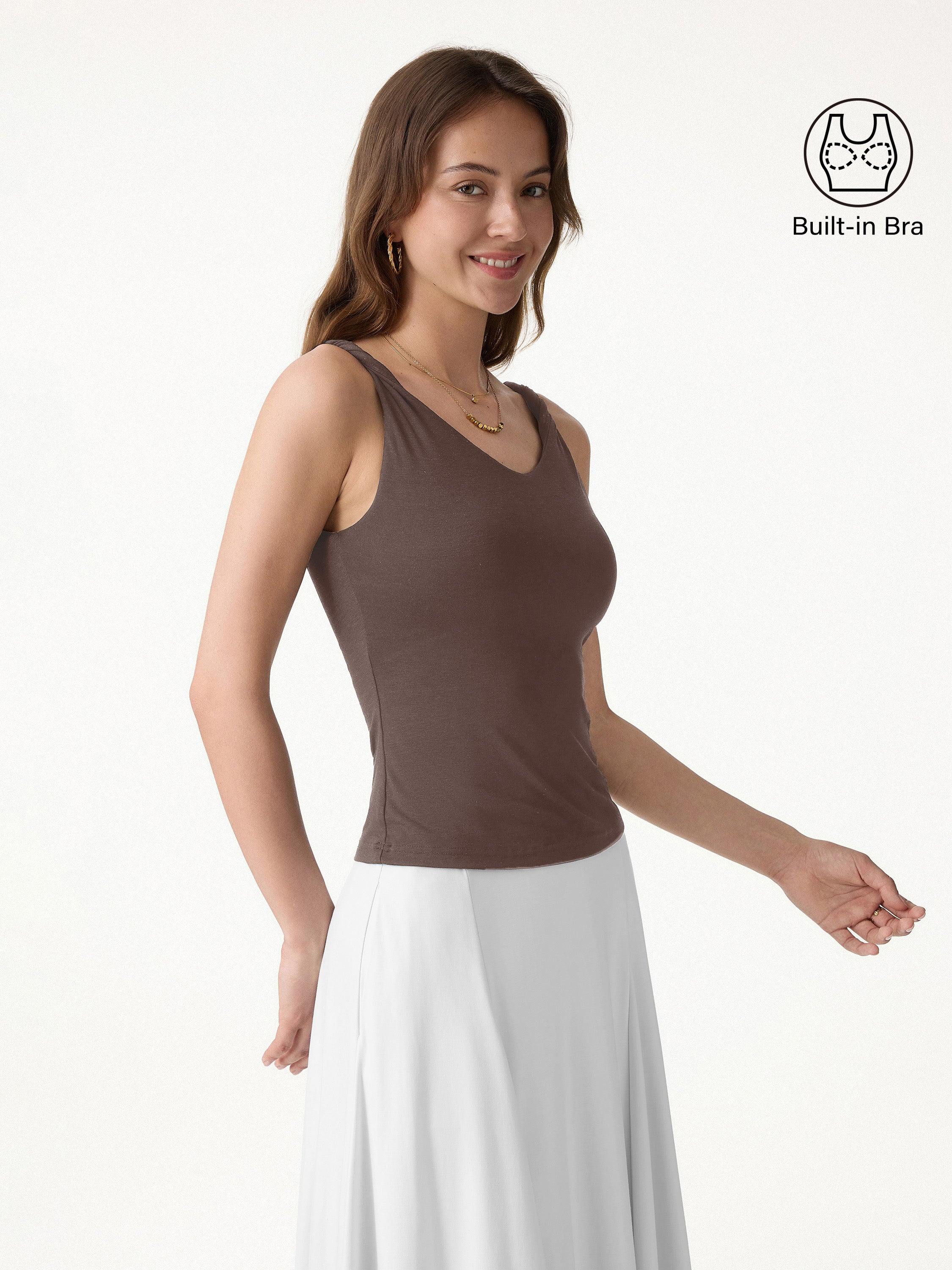 CoolTouch Twisted Strap V-Neck Bra Tank