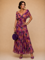 Calen | Off Shoulder Flow Midi Dress