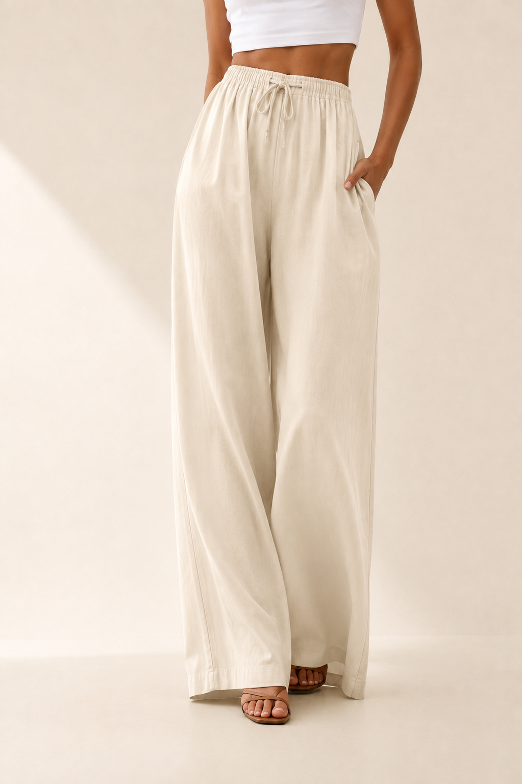 Zoe™ - Elegant Cotton Trousers