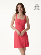 CoolTouch Square Neck Sleeveless Bra Dress