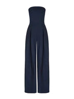 Women's Elegant loose fit strapless jumpsuit