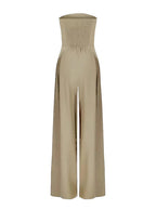 Women's Elegant loose fit strapless jumpsuit