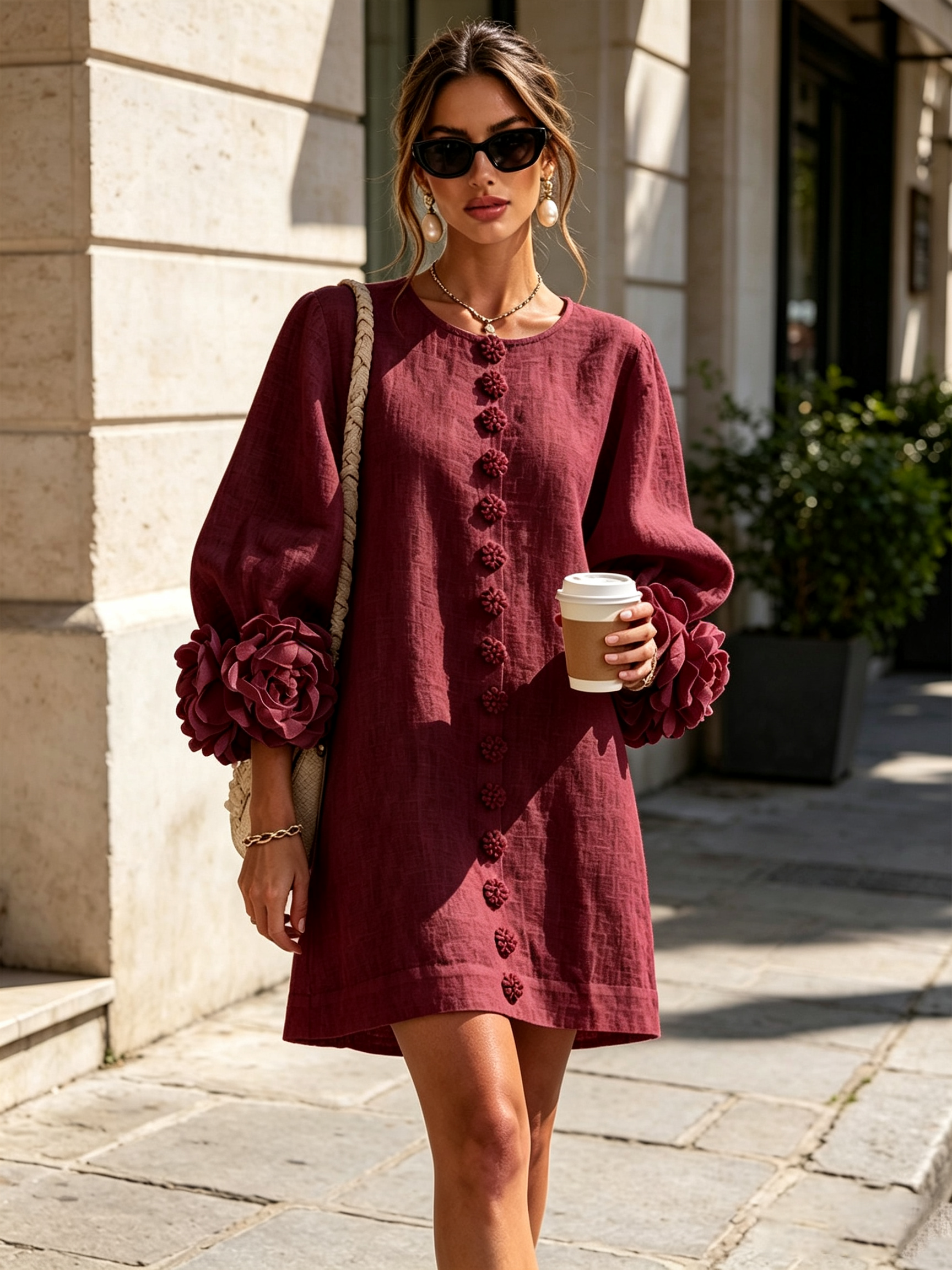 Rosalie - Button-Down Mini Dress