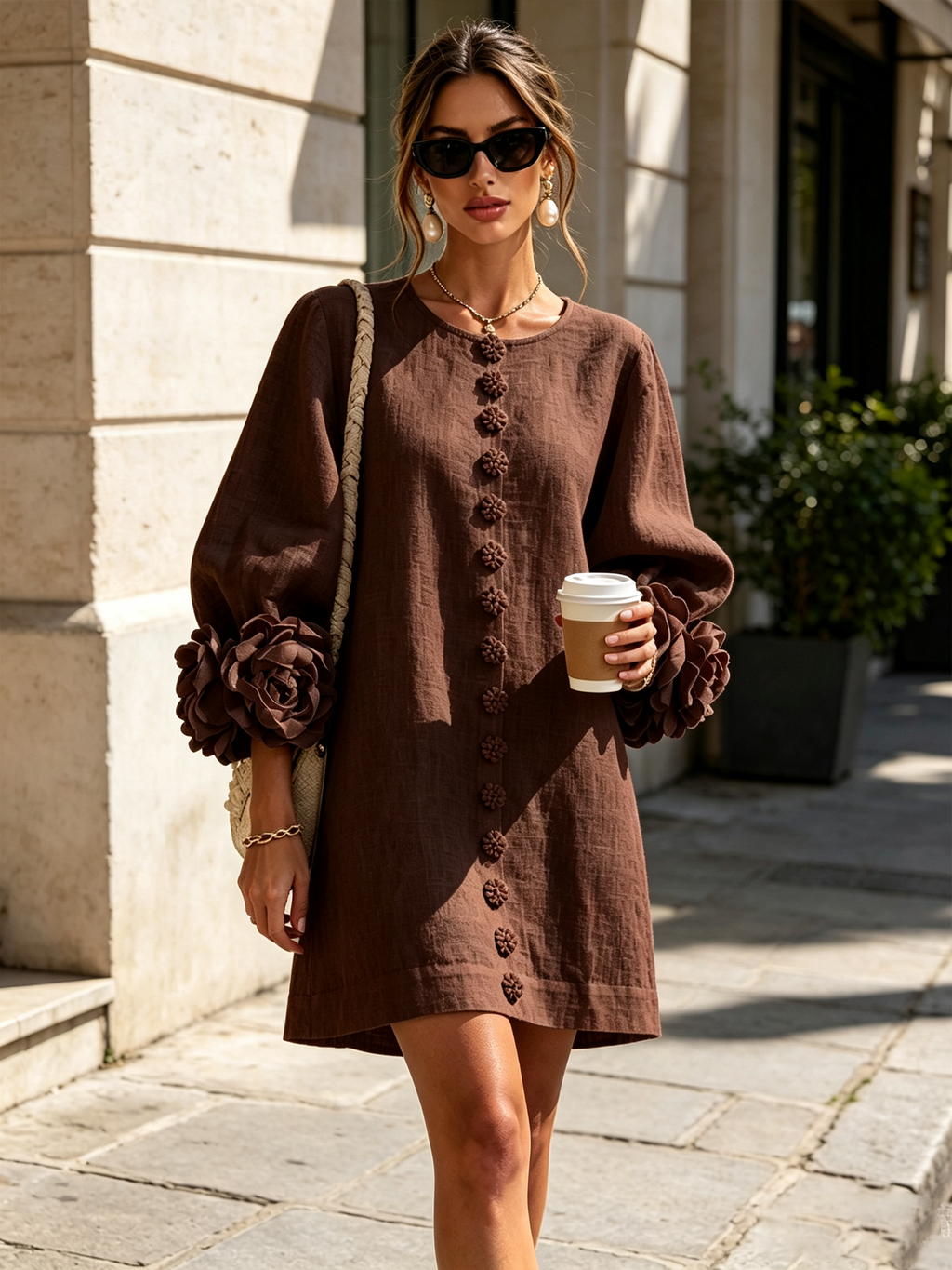 Rosalie - Button-Down Mini Dress