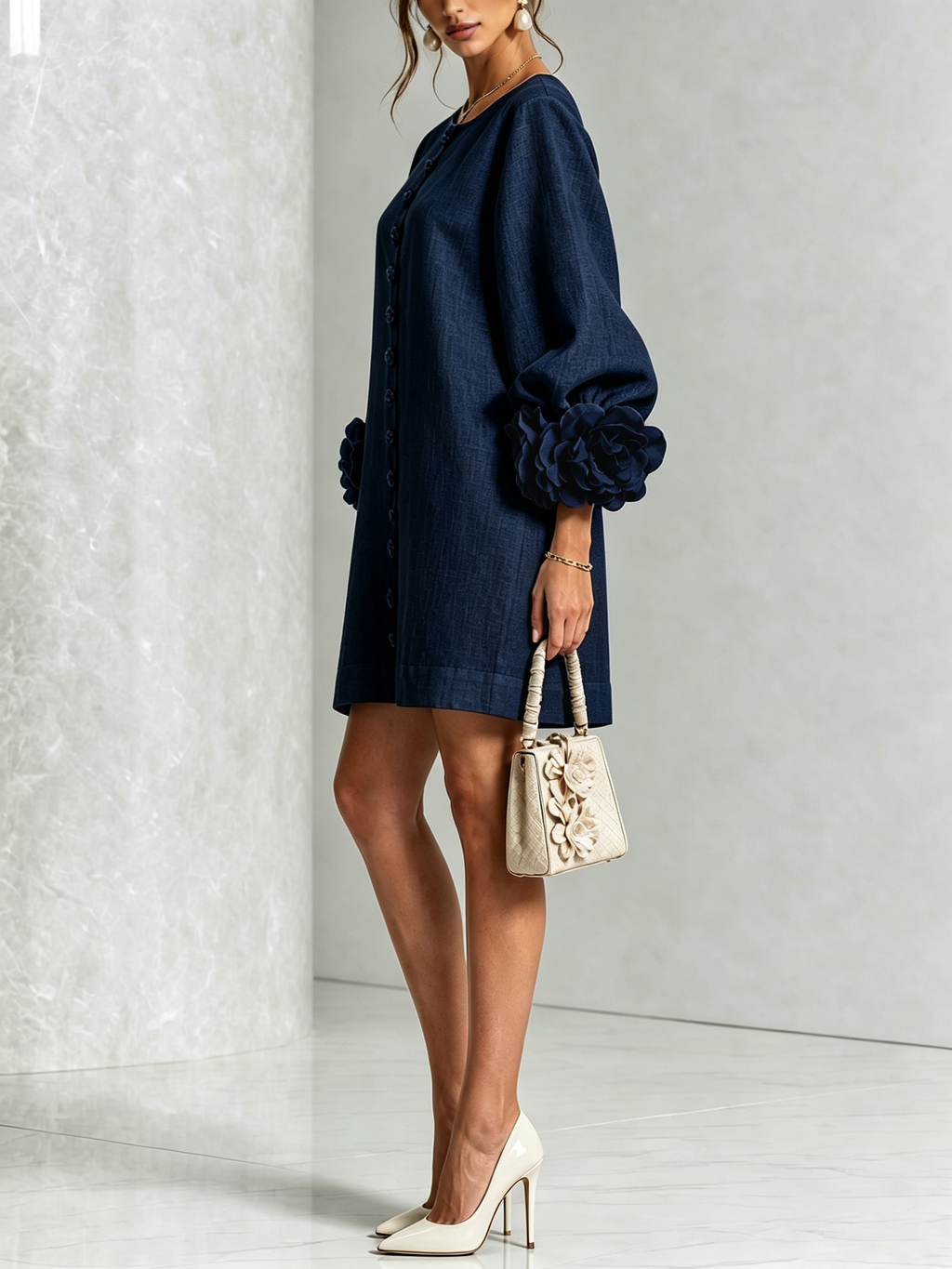 Rosalie - Button-Down Mini Dress
