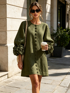 Rosalie - Button-Down Mini Dress