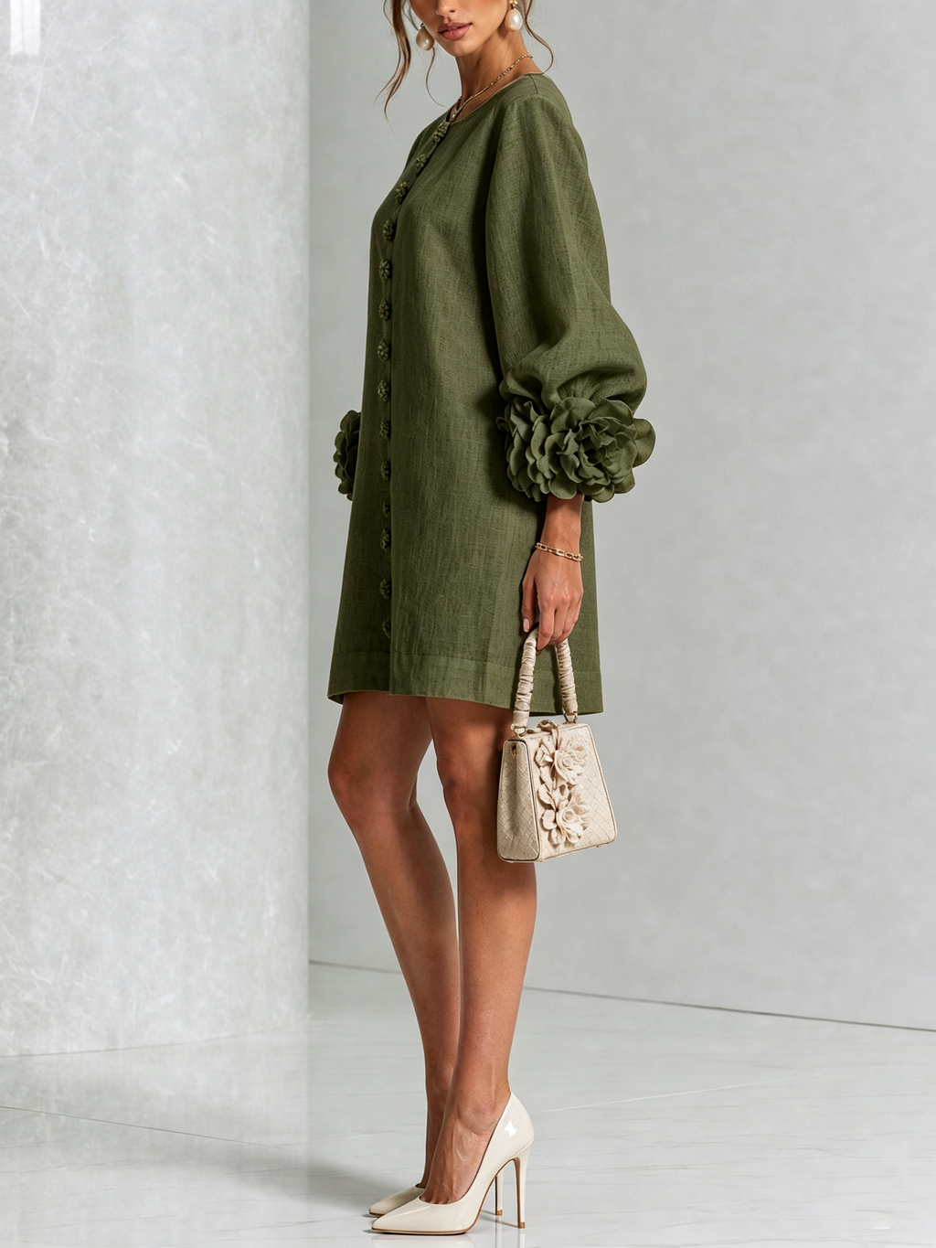 Rosalie - Button-Down Mini Dress