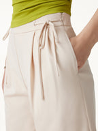 Summer Ponte Drawstring Shorts with Pockets