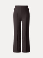 Wrinkle-Resistant High Rise Cropped Flare Leg Travel Pant
