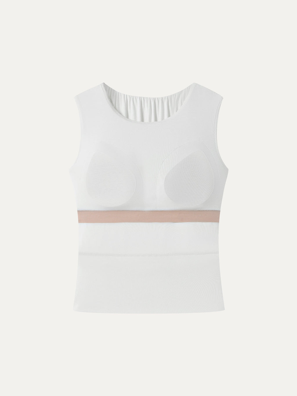 Gathered Sleeveless Bra Top