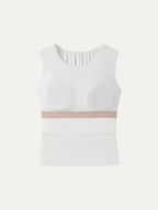 Gathered Sleeveless Bra Top