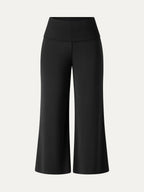 Sandwashed Modal Fold-Down Waist Flared Leg Pants
