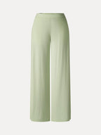 Ponte Mid Rise Wide Leg Pants with Pockets
