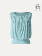 Gathered Sleeveless Bra Top