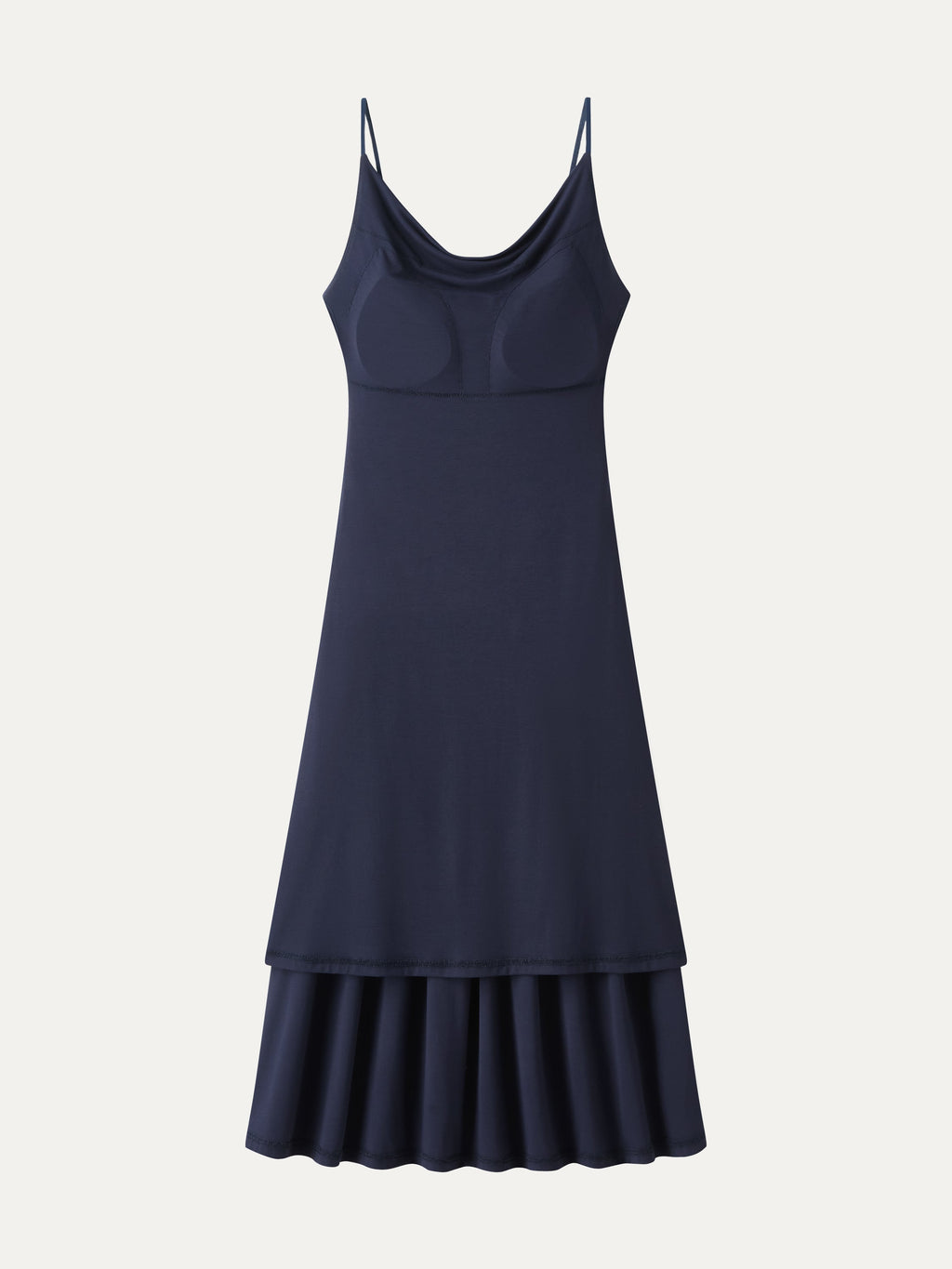 SkinKiss Cowl Neck Open-Back Midi Bra Dress