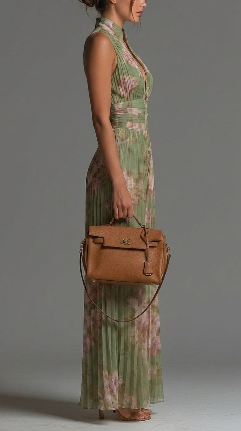 Rosie | Pleated Chiffon Jumpsuit