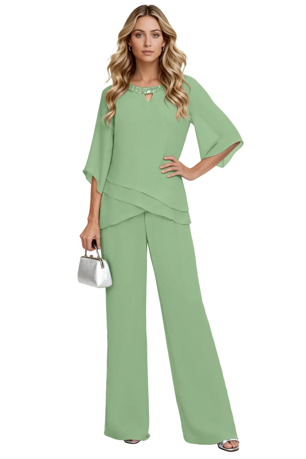 Sophisticated Loose-Fit Formal Pant Set