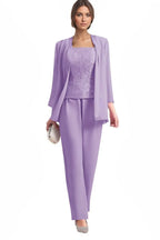 Elegant 3-Piece Formal Pant Suit
