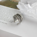 Sylvian | Sterling Silver Adjustable Layered Ring